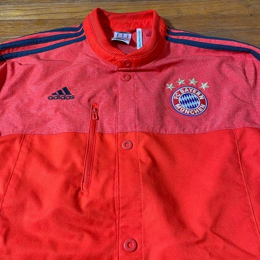 Mens Adidas BAYERN MUNICH ANTHEM 2014 Track Soccer Jacket‎ Mens Size M - Picture 2 of 7